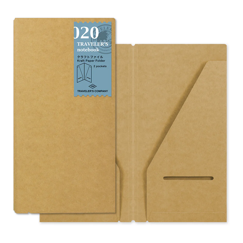 TRAVELER’S Company Notebook Refill 020 [Kraft File]