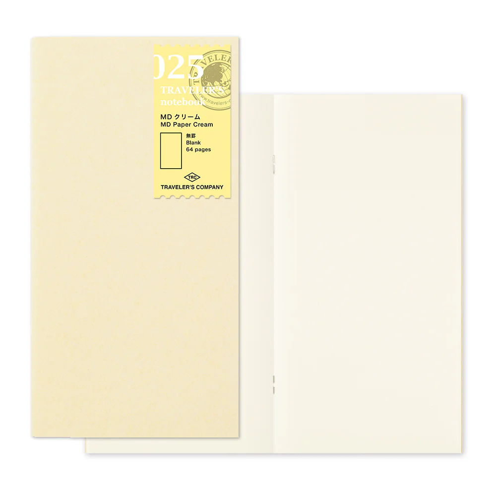 TRAVELER’S Company Notebook Refill 025 [MD Paper Cream]