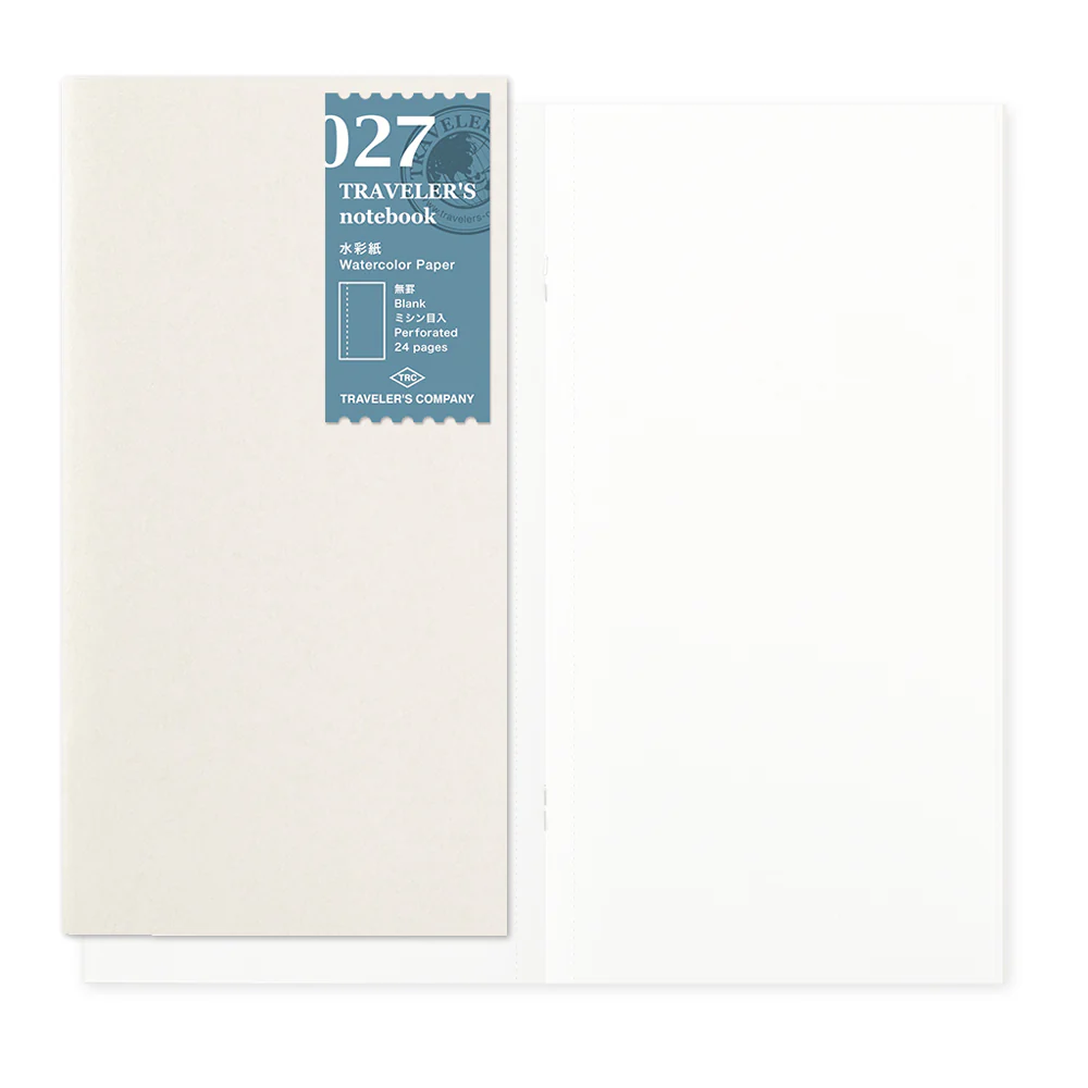 TRAVELER’S Company Notebook Refill 027 [Watercolour Paper]