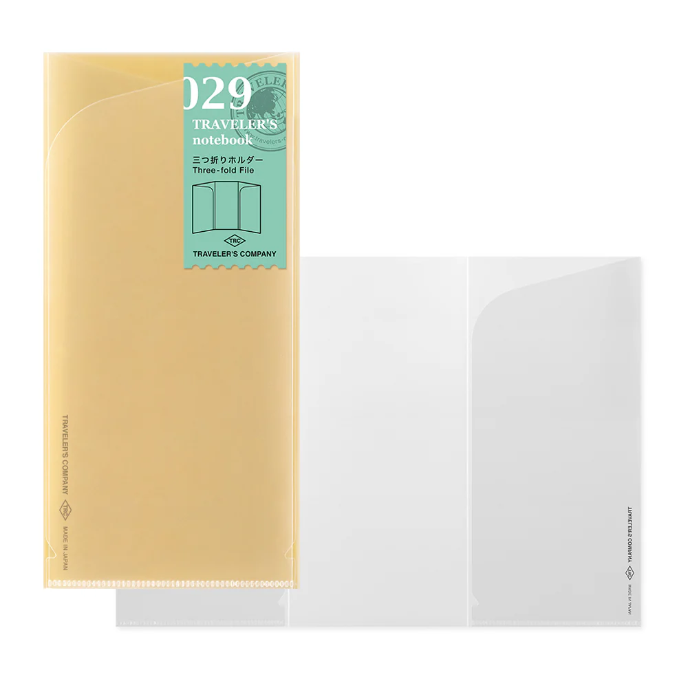 TRAVELER’S Company Notebook Refill 029 [Three-Fold File]