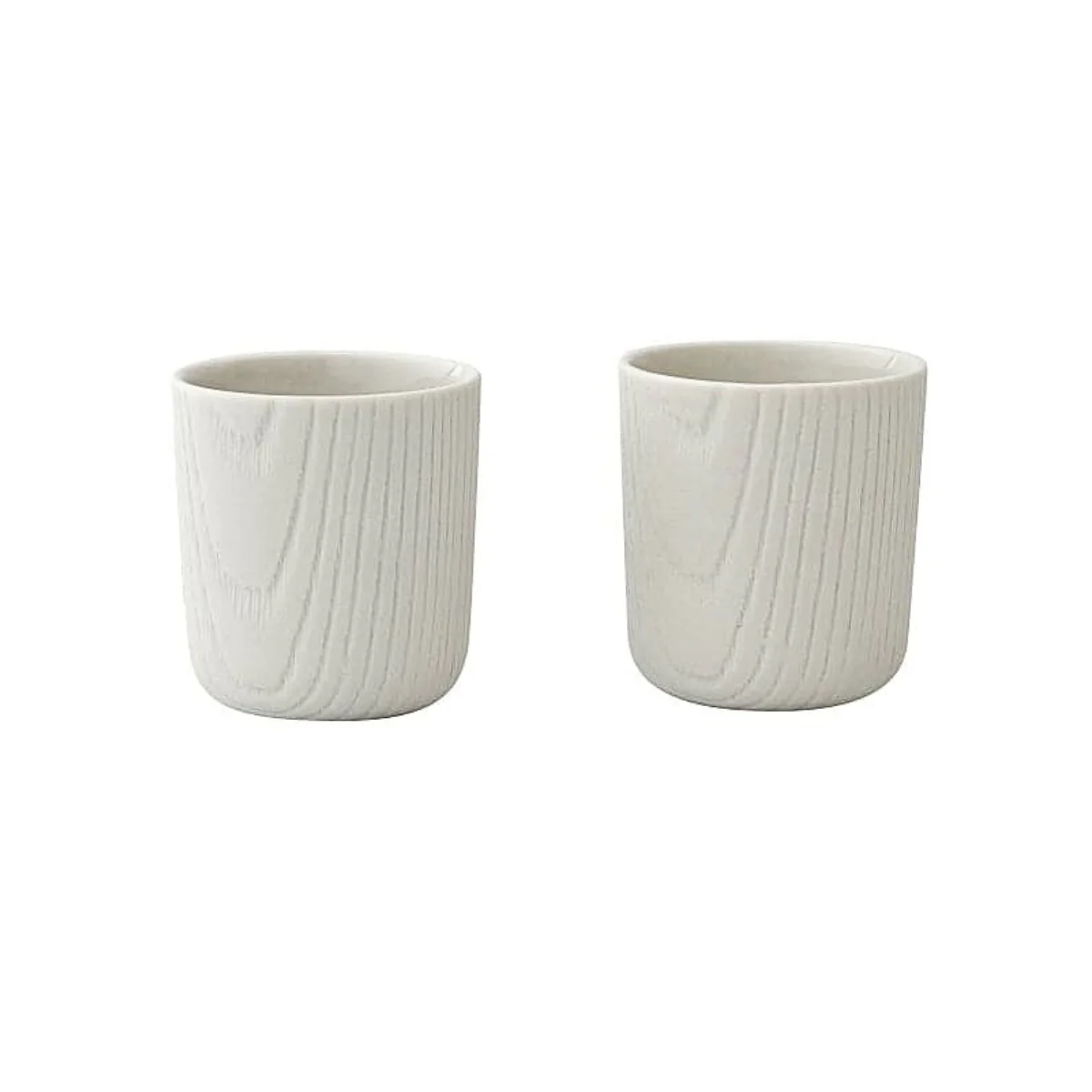 Toast Living MU Mini Cups – Set of 2 (80ml, White Porcelain)