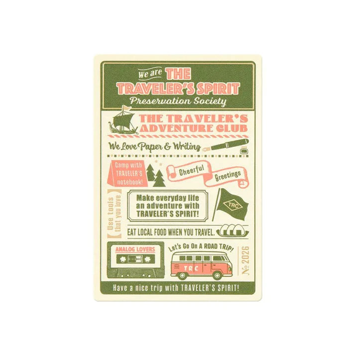 Traveler’s Notebook Passport Size Plastic Sheet – 2026 Edition
