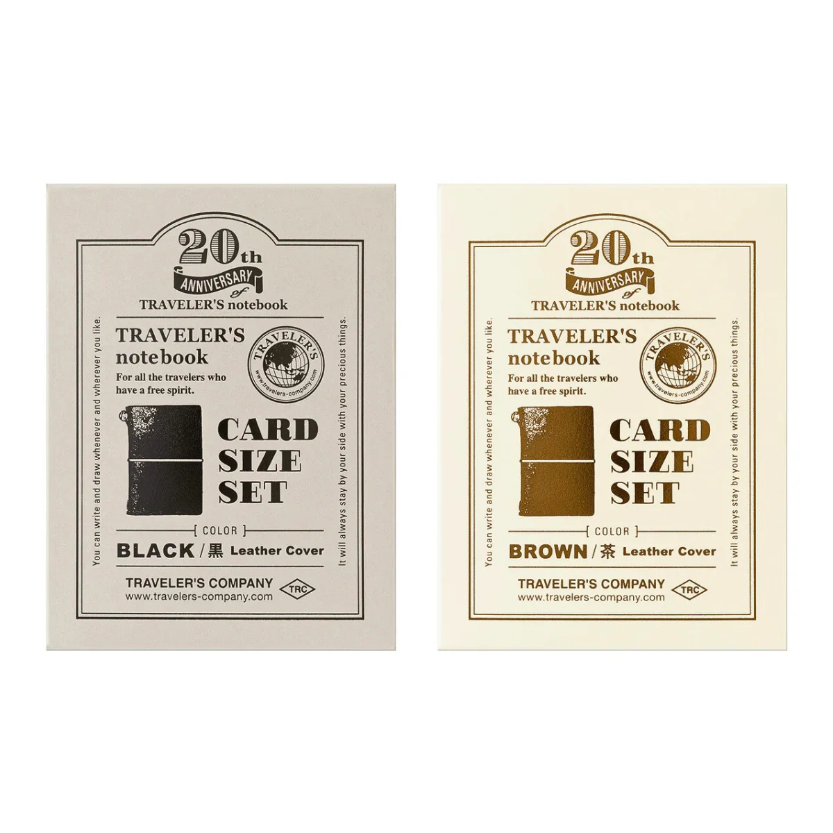 Traveler’s Notebook Card Size 20th Anniversary Set – Limited Edition