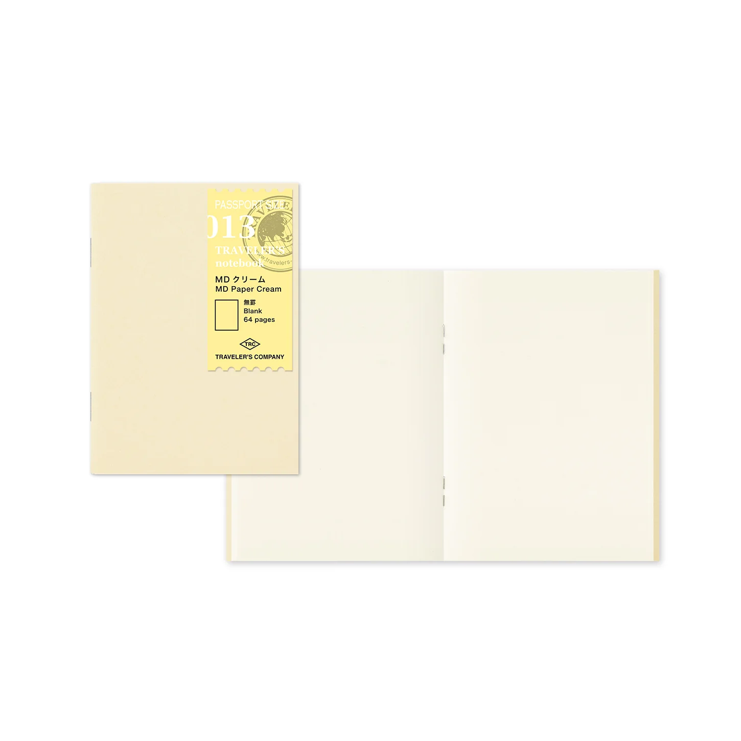TRAVELER’S Company Passport Notebook Refill 013 [MD Paper Cream]