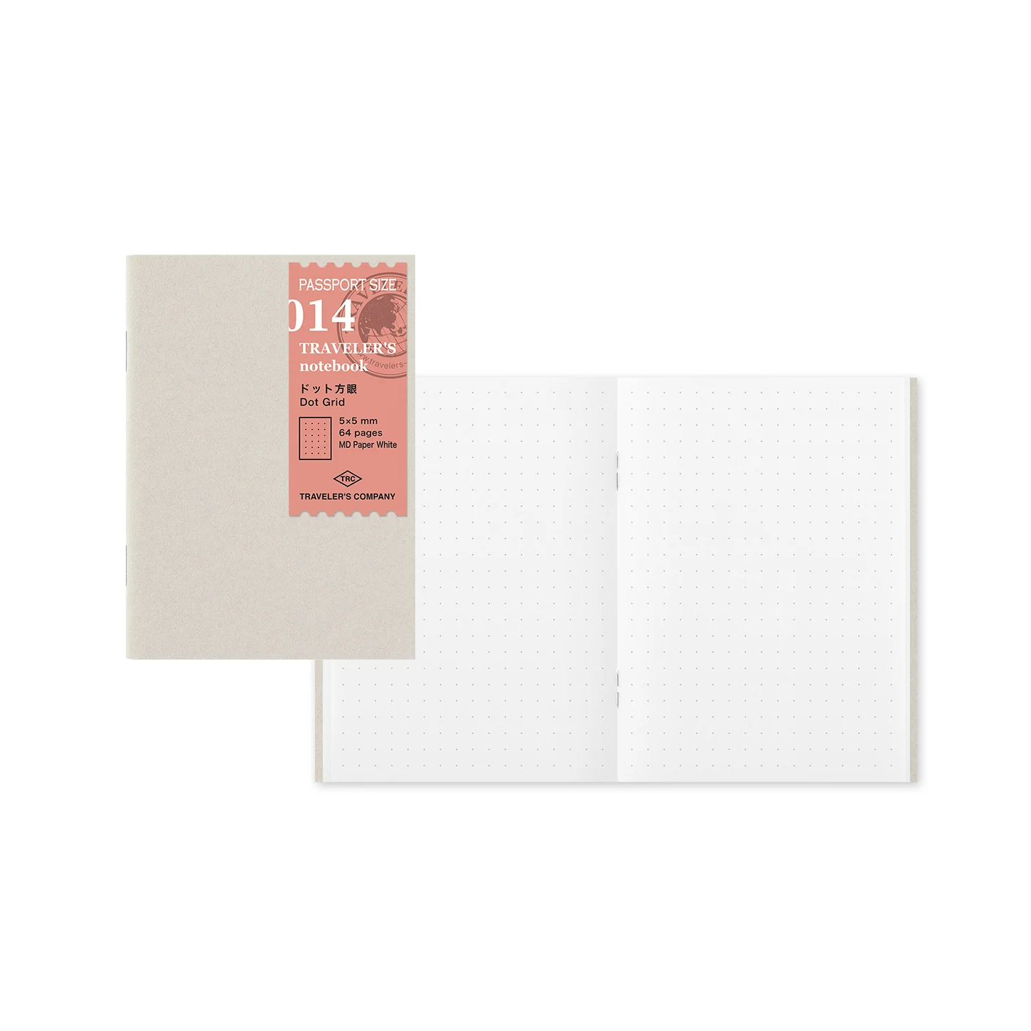 TRAVELER’S Company Passport Notebook Refill 014 [Dot Grid]