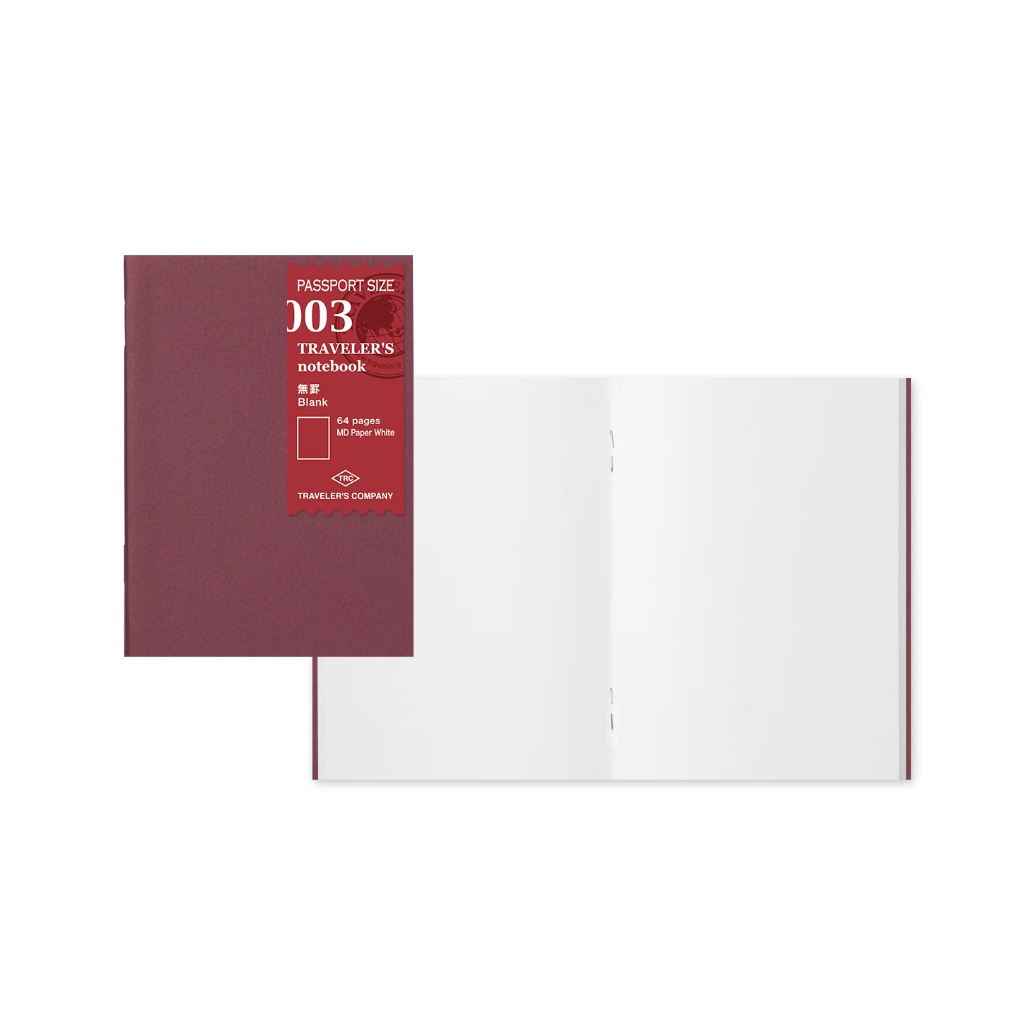 TRAVELER’S Company Passport Notebook Refill 003 [Plain MD Paper]