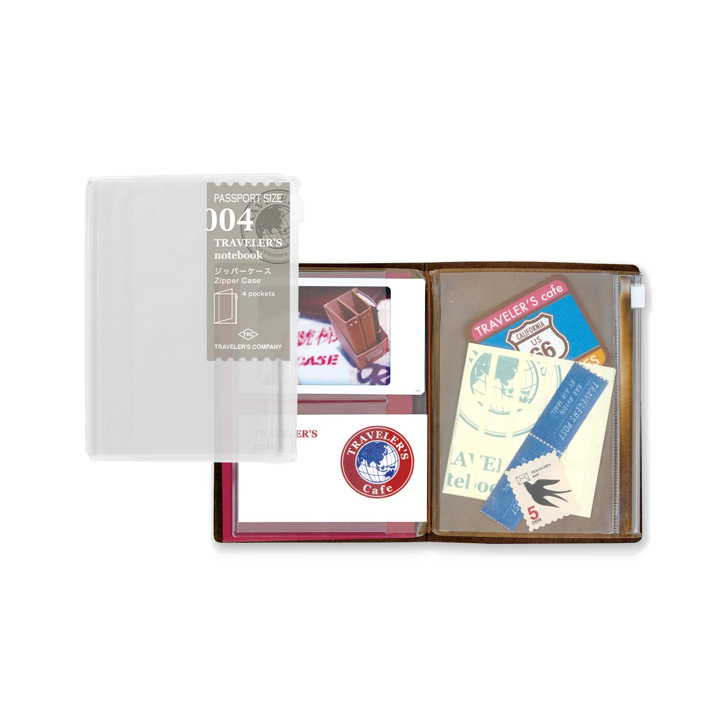 TRAVELER’S Company Passport Notebook Refill 004 [Zipper Pocket]