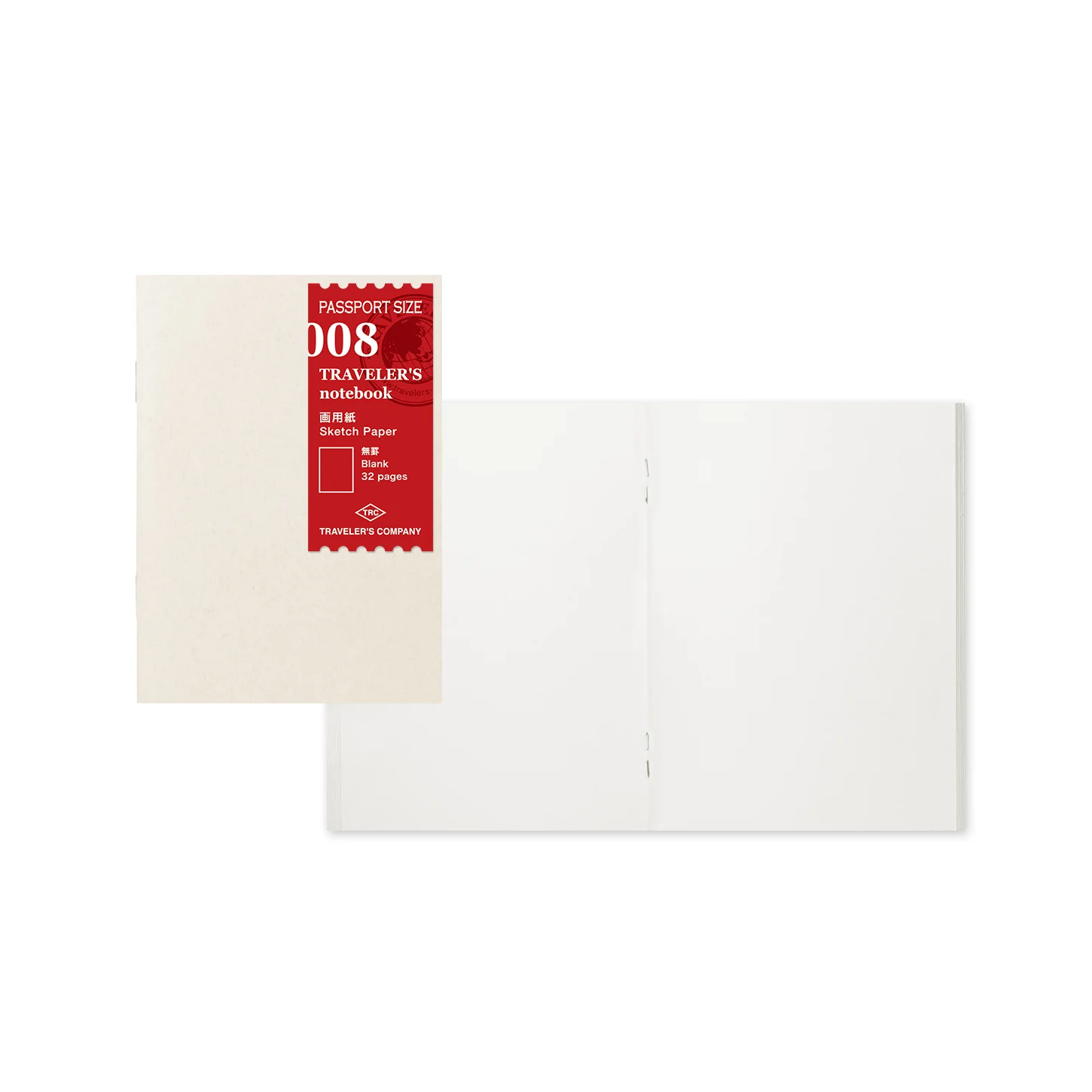 TRAVELER’S Company Passport Notebook Refill 008 [Sketch Paper]