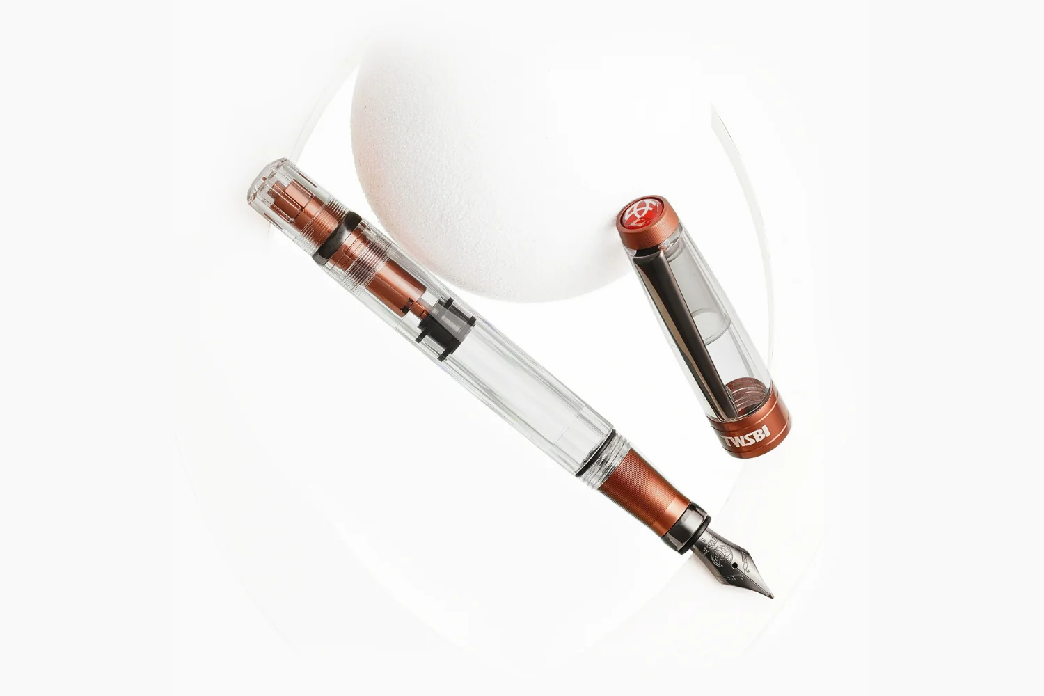 TWSBI Diamond 580 AL R Fountain Pen Affogato with Onyx Trim
