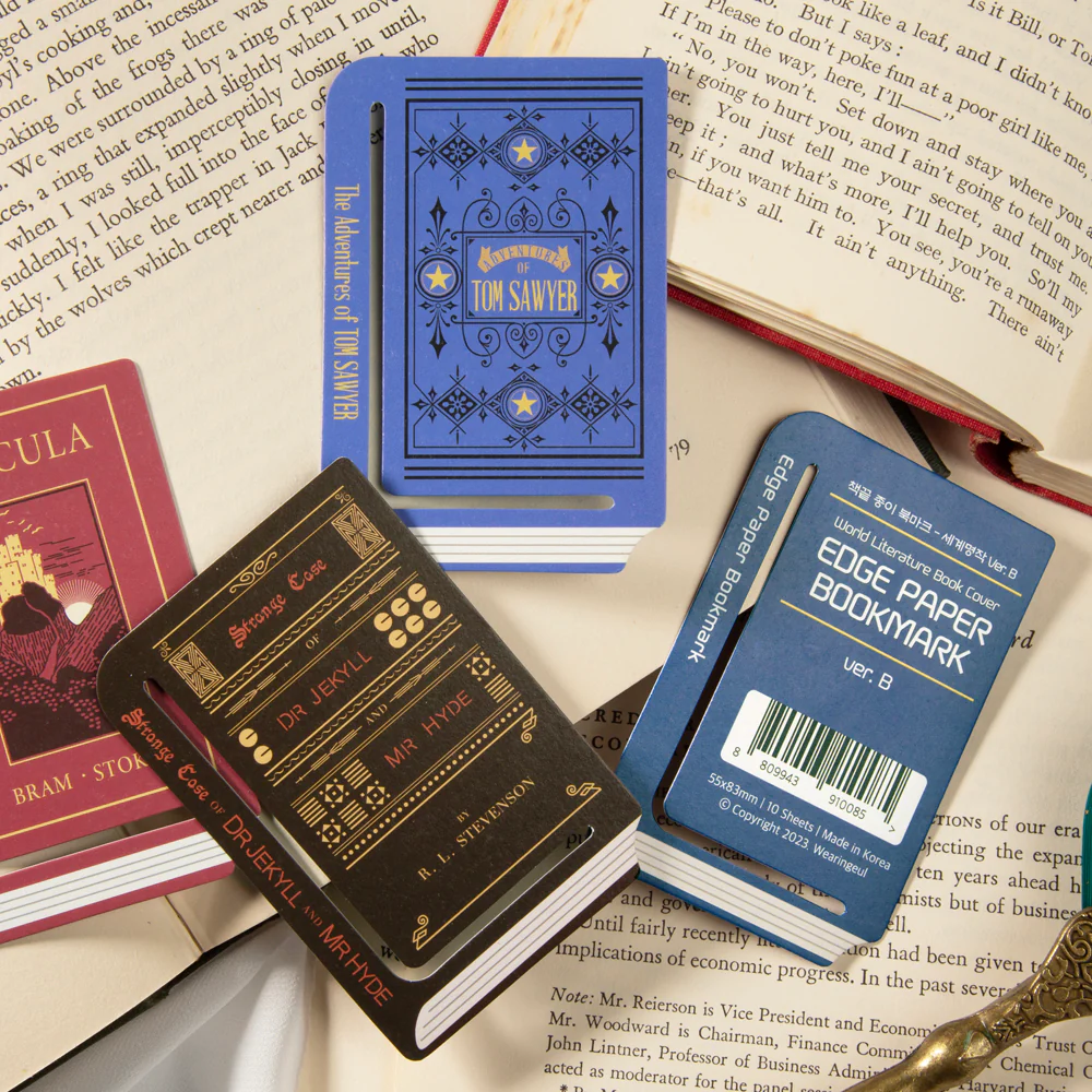 Wearingeul Edge Paper Bookmarks – World Literature B