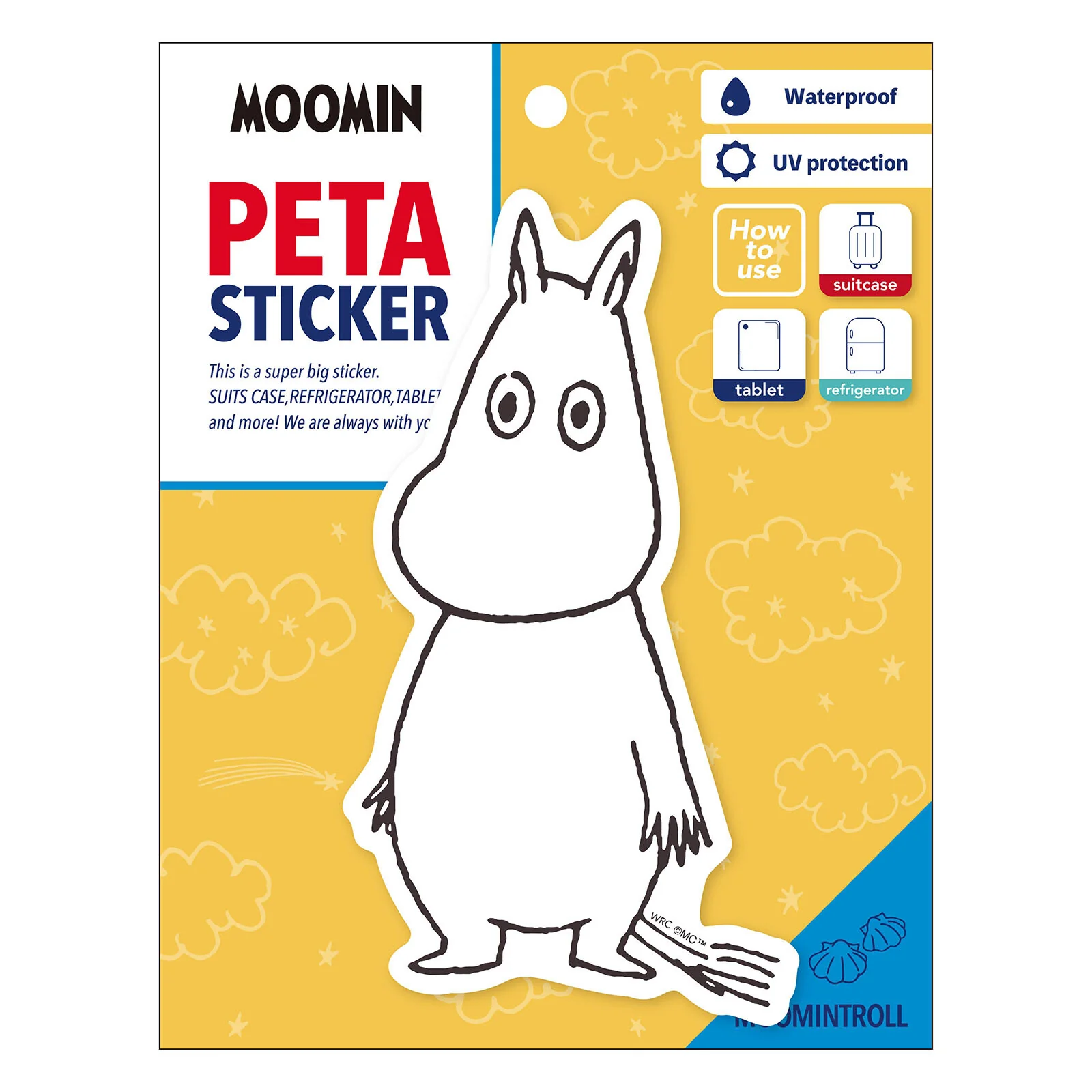 World Craft Large Format Moomin Sticker