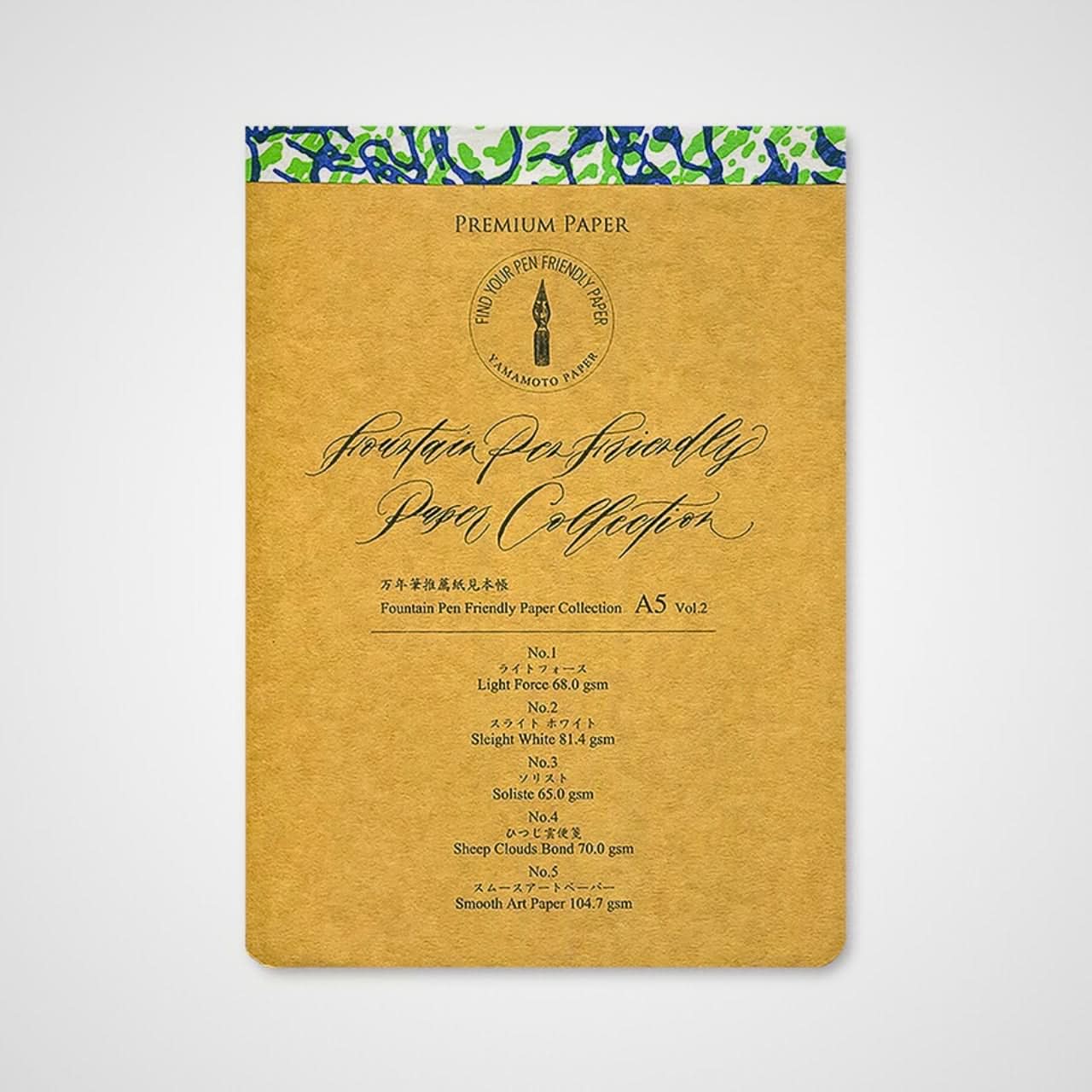Yamamoto Paper Fountain Pen Friendly Paper Collection A5 – Textured Paper Selection