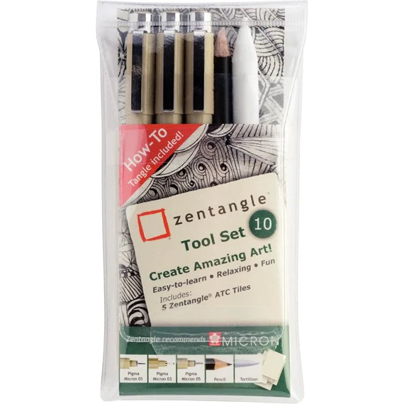 Sakura Zentangle Tool Set – 10 pieces