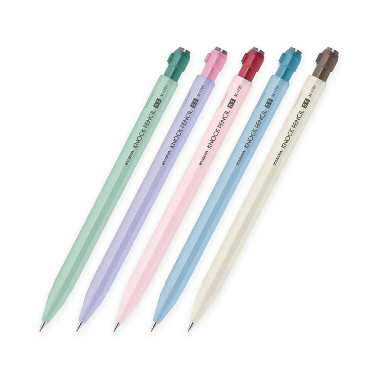 Zebra Knock Mechanical Pencil M-1700 0.5mm – Limited Edition Colours